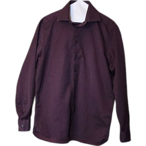 Men's TOSCANO Button Up Dress Casual Shirt sz M - Picture 8 of 10